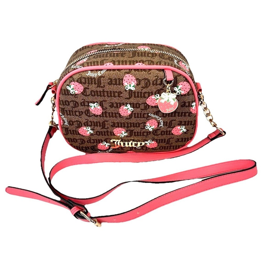 Juicy Couture Berry Sweet Strawberry Camera Crossbody Bag NWT